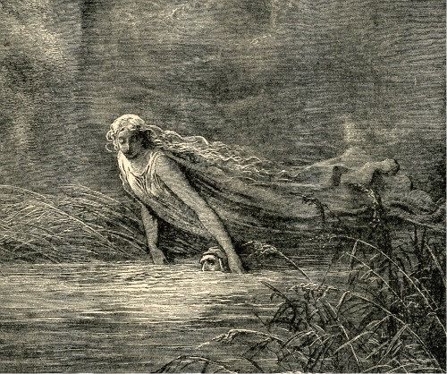 Dante And The River Of Lethe, By Gustave Dore